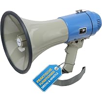 Mégaphone McGrey MP-500HS 80W - Portée 1000m - Sirène Incluse - Parfait Pour événements