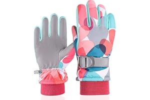 ‎GUFOLTIE Gufoltie Kinder Skihandschuhe 7-13 Jahre Wasserdicht Winterhandschuhe Warme Junge & Mädchen Schneehandschuhe Winddichte Fahrradhandschuhe Snowboard Handschuhe