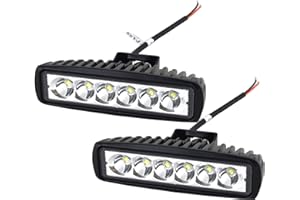 ‎AUXTINGS AUXTINGS 2 Stück 15,2cm 18 W Spot LED-Arbeitsleuchte für Fahrt- oder Nebelscheinwerfer für Off-Road-LKW SUV und Allradfahrzeuge