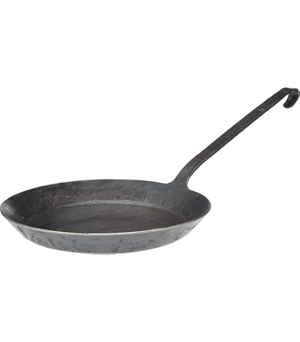 Bratpfanne mit geschmiedetem Hakenstiel, ca. 24 cm | : Messer
