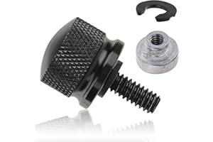 Amazicha Kit de montage pour boulon de selle noir compatible avec Harley Davidson Touring Sportster Softail Dyna 1996-2021