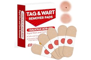 YAGASPANTERY Verruche Rimozione 42 Pezzi,Cerotti Per La Cura Della Pelle, Utilizzati Per La Cura Dello Strato Corneo, Facili Da Usare