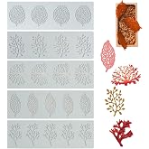 Tuille Silicone Mold, Silicone Leaf Mold, Silicone Fondant Mats, Flexible Lace Molds for Cake and Cake Decoration, Branches,