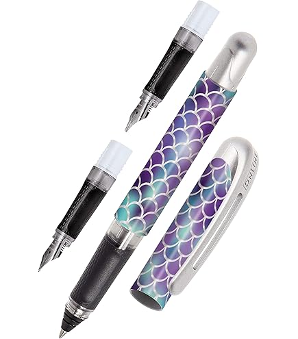 Online Campus Ergonomische schoolvulpen inktcartridge, rollerbalpen kalligrafie-vulpenset, schrijfset voor school, cartridgefontein, katten voor studenten, verwisselbare handgrepen