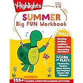 Summer Big Fun Workbook Bridging Grades 1 &amp; 2: Summer Learning Prep for Spelling, Reading Comprehension, Language Arts and Mo