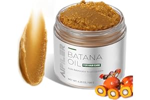 AIPILER Raw Batana Oil for Hair Growth: 100% Pure - Dr. Sebi Batana Oil from Honduras Unrefined Promotes Hair thickness for Men & Women 120 g