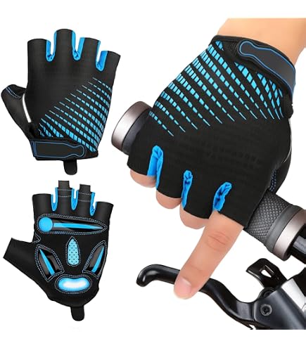 LEXINCHENG Fahrradhandschuhe für Jungen, Mädchen, Kinder, Alter 3, 4, 5, 6, 7, 8, 9, 10, 11, 12 (Mehrfarbig, S) Fashion