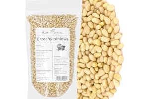Pinienkerne Naturbelassen Hell & Aromatisch 250g | Rohkostqualität zum Backen & Kochen | Ideal für Pesto, Salate & Snacks – Ohne Zusätze – KUCHNIA ZDROWIA