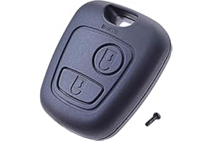 ANGOFIZ Coque Clé Télécommande 2 Boutons sans Lame Compatible avec Citroen Berlingo Picasso Saxo Xsara Peugeot Partner Expert +Vis