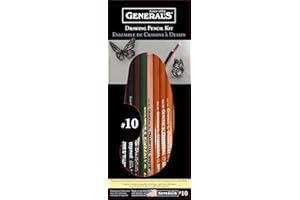 GENERAL'S General Pencil Kit de Crayons à Dessin 12 pièces, Graphite, Assortiment (Lot de 1)