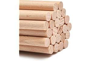 Mendi 25 palitos de madera 25 cm x 8 mm