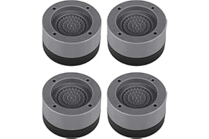 Vegena Schwingungsdämpfer Waschmaschine, 4 Stück Universal Antivibrationsmatte, Antirutschmatte Rutschfeste Anti Vibrationsdämpfer Vibration Dämpfer Pads Gummi Fußpolster für Waschmaschinen Trockner