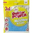 JML Doktor Power Microfibre 3D Cloth - 3 Pack Microfibre Cleaning, Dusting & Polishing Cloths