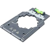 wolfcraft İşaretleme ve Hizalama Şablonu I 5975000 I Al&ccedil;ıpanda priz ve anahtar par&ccedil;alarının hızlı ve hatasız kurulumu i&ccedil;in