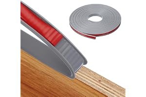 QUARKZMAN självhäftande kantskydd, 12 mm x 6 m, flexibelt kantskydd självhäftande, U-format TPE kantband för skåpkanter, slut