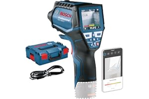 Bosch Professional 12V System Termometro a infrarossi GIS 1000 C,senza batteria e caricabatteria, con funzione app, intervallo di temperatura da -40 °C a 1000 °C, L-BOXX