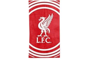 L.F.C Official Liverpool Football Crest Beach Towel (100% Cotton-70cm x 140cm)