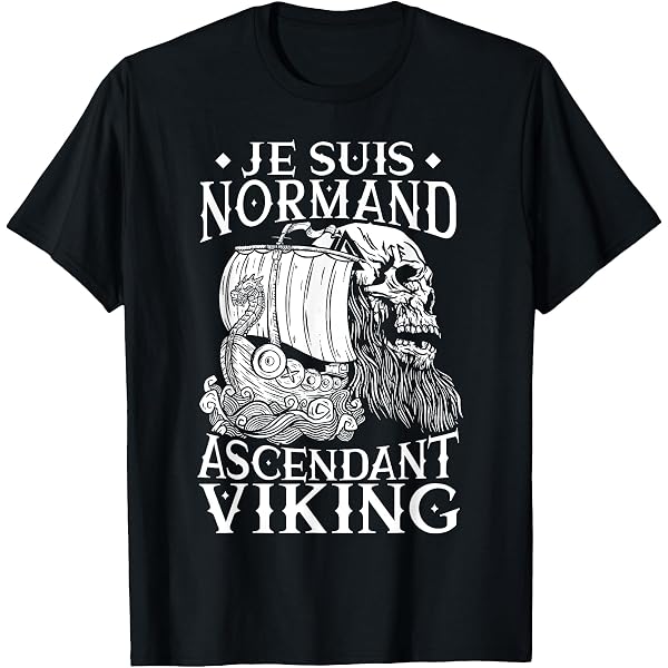 Je Suis Normand Ascendant Viking - Sweat à Capuche Idée Cadeau Viking
