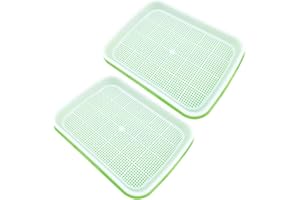 Stoepeoco Lot de 2 Plateaux de Germination, kit de Germination, Plateau de semis, Plateau de Germination pour la Culture des Haricots Mungo, de l'herbe de blé et des lentilles.