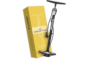 ‎DANSI DANSI Standluftpumpe, Verschiedene Modelle, mit Adaptern, passend für alle gängigen Ventile, mit Manometer