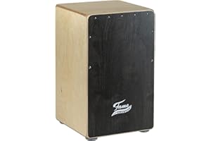 Fame Black Birch Cajon, Drum-Box, Birke, Made in Germany, Tiefer Bass, Snare-Effekt, Sitztrommel, Trommel für Unterwegs