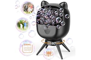 bedee Bubbble Machine Toy for Kids Rechargeable: 500ML Automatic Bubble Blower with 18000 Bubbles Per Minute for Boys Girls Indoor Outdoor Activity Portable Bubble Maker for Wedding Birthday Party