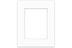 nielsen Conservation Passepartout Cartone 2,2 mm | Formato Esterno 24x30 cm per Formato Immagine 15x20 cm | Bianco Polare (Bianco Chiaro) | Superficie Strutturata