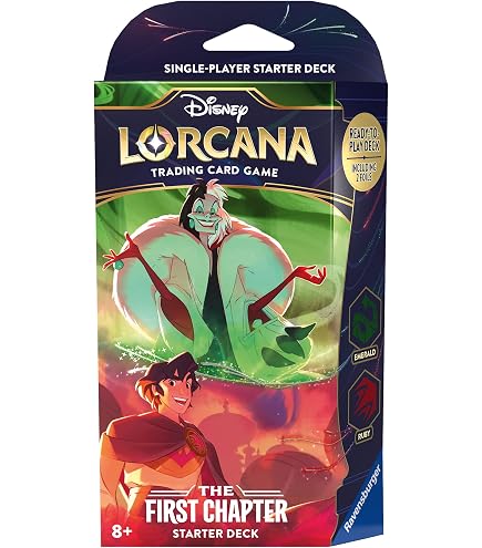 Lorcana TCG: The First Chapter – 3 Booster Packs (Englisch) | Sammler- & Spielkarten | Inkl. Versandschutz