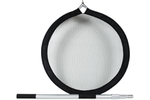 SCHÖNHEITS SHOP Koi Kescher Ø 100 cm mit 3m Aluminium Teleskopstiel Teichkescher