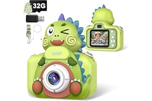 BISTFY Kinderkamera, Digitalkamera Kinder 48MP 2.4” IPS Bildschirm DIY Foto&Video 1080P HD Fotoapparat Kinder mit 32G Karte Lanyard, Kinderkamera ab 3-12 Jahre Jungen und Mädchen