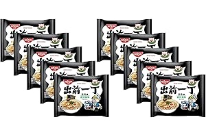 CNMART Nissin Demae Ramen Instant Ramen Noodles - Black Garlic Oil Tonkotsu Flavour 100g (Pack of 10)