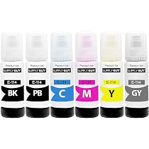 Pack De 6 Botellas De Tinta GREENPRINT Compatibles E114 - Para Impresoras Epson ET-8500 Y ET-8550, 6 Colores Incluidos