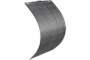 YINGGUANG Panneau Solaire Flexible 100W Module Solaire Monocristallin ETFE Portable 18V, Modules Solaires ETFE adaptés pour maison de jardin, batterie 12 V, système d'îlot/système hors réseau