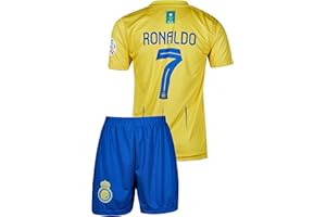 Gokaynex Ronaldo Al NASSR #7, 2023/2024 Kinder Trikot Mit Kurz, Fußball Neue Season (4-13 Jahre)