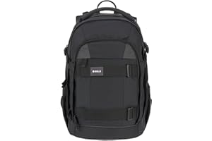 BOLD Lässig Schulrucksack mit Reflektoren und höhenverstellbarem Rückenteil/School Backpack Bold black