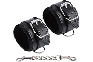 binxliuxo VAPAX Puños de Cuero Peludo y Esponjoso, puños Deportivos Cosplay, con Kits de Gimnasio de Yoga