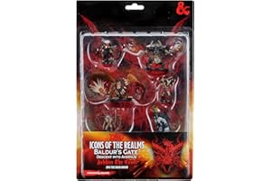 WizKids D&D Icons of The Realms Figure Pack: Descent Into Avernus - Arkhan The Cruel & The Dark Order, DND Miniatures