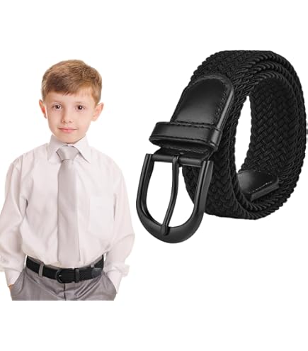 Gespvrije elastische Riem voor kinderen oranje met print Gespvrije elastische Riem voor kinderen oranje met print