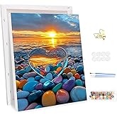 MEIYUDA DIY Paint by Numbers for Adults with Frame Japanese Landscape, Paint by Numbers Kits Paint by Numbers, Arts and Crafts for Beginner Acrylic