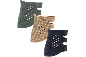 ToopMount Copri pistola per pistola in gomma antiscivolo tattica per impugnatura per pistola per Gk 17 19 20 21 22 23 25 31 32 34 35 37 38 41, 2 pezzi / 3 pezzi (Black & Sand & Green)