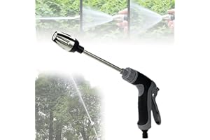 CINSERSR Turbo Washer Für Gartenschlauch Ultra Washer Für Gartenschlauch Verstellbarer Hochdruckreiniger Für Gartenschlauch Hochdruckdüse Für Gartenschlauch Für Jeden Gartenschlauch(Grau)