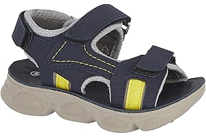 A2Z 4 Kids Sandales athlétiques pour garçons à bout ouvert pour l'été, les vacances, la plage, les sports de plage, sandales décontractées avec sangle de fermeture tactile, antidérapantes, chaussures