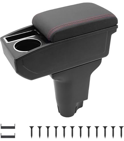 Voor FIAT 500 armleuningen geschikt met opbergvak in het midden console, organizer leer