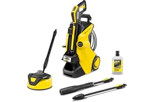 Kärcher K 5 Power Control Flex Home Pressure Washer, pressure: max. 145 bar, flow rate: 500 l/h, area: 40 m²/h, water filter, weight: 13 kg, high-pressure gun, dirt blaster, spray lance, Home Kit
