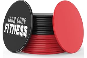 IRON CORE FITNESS Fitness Discs Sliders. Aerobic Sliders Bootcamp Equipment for HIIT Cardio Or Strength. Workout Sliders Bulk. Core Sliders Pack