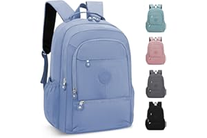 KTUEOV Mochilas Escolares, Mochila Escolar Adolescente Universitarias Portatil Compartimentos Mochilas Colegio Impermeable Ligera Mochila Instituto de Nylon Casual Backpack para Escolar Viaje Trabajo