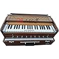 Salablez® 42 Keys 9 Stopper Folding(Portable) Harmonium With Coupler, Quality Reeds: 1 Base + 1 Male For Rich Sound Folding Portable Harmonium Classical Sound System Hard Key Sound With Free Bag