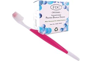 DENTAL AESTHETICS FDC Flexible Denture Cleaner & Silicone Brush ~ (Pink)