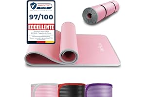 DH FitLife Tappetino da allenamento per fitness, tappetino sportivo, 183 x 61 x 1 cm, extra resistente agli strappi, tappetino da yoga antiscivolo e spesso, tappetino da allenamento
