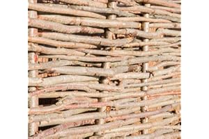 Papillon Premium Hazel Hurdle Woven Wattle Garden Fence Panel Fencing Panels 1.8m x 1.2m (6ft x 4ft)